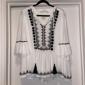 Black and white Kate Spade top
